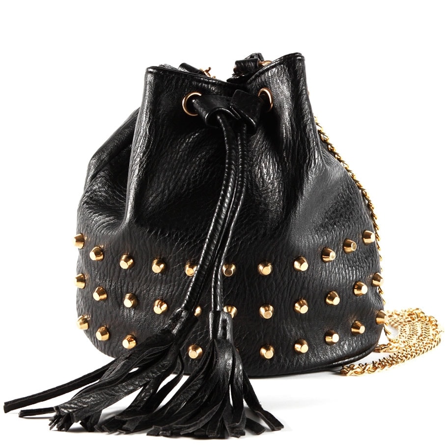 leather bucket bag