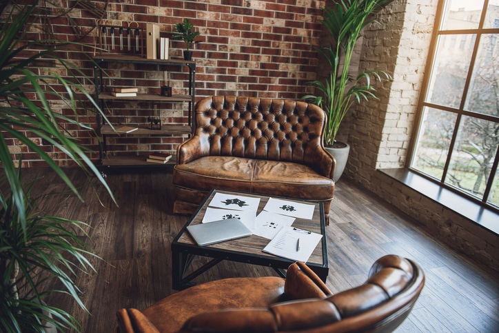 Room furnished in loft style