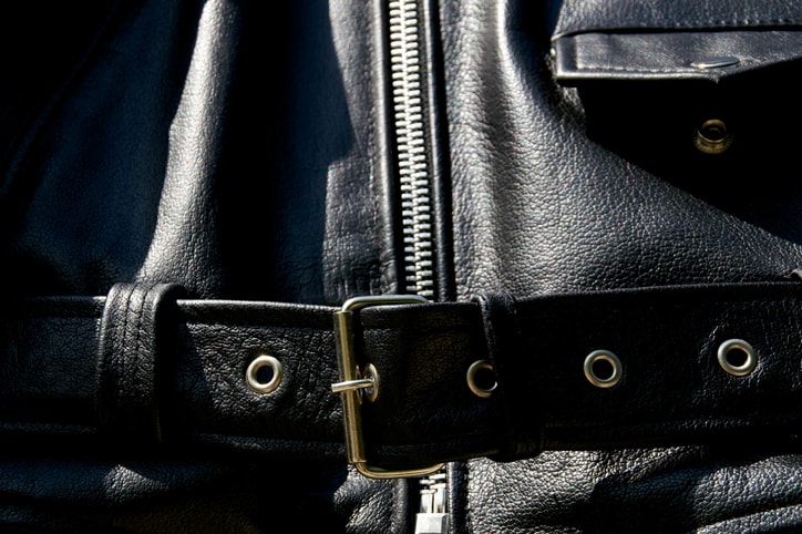 leather jacket belt
