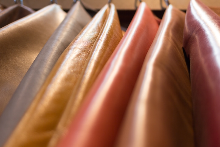 dyed leather