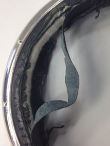 Damaged handbag handle repair before and after image 1