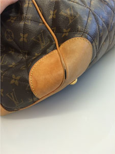Louis Vuitton purse repair before and after image 1