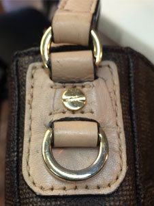 Purse handle repair before and after image 6