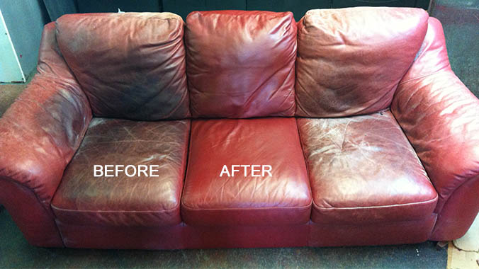 Leather Furniture Cleaning Toronto Before After