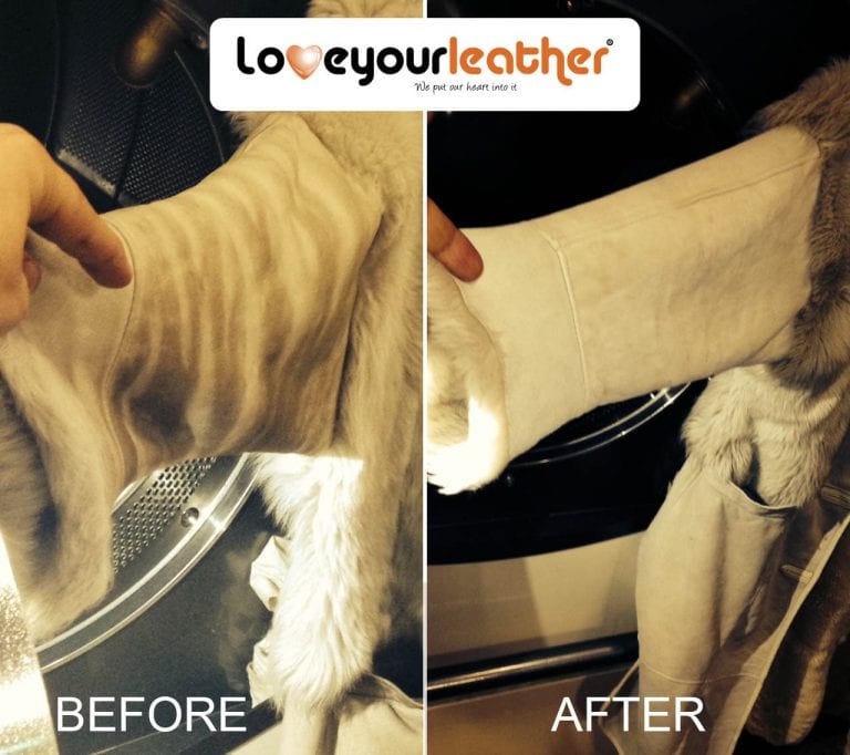 Suede Cleaning Repair Rejuvenation Alternation Before After 5