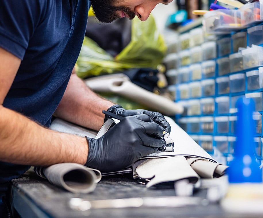 leather cleaning facility