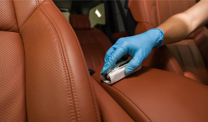 Leather cleaning service